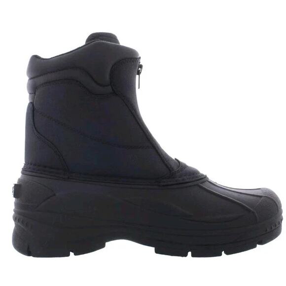 Totes Men\'s Cassel Black Waterproof Front Zip Insulated Boots Men\'s 12 NIB main image 6